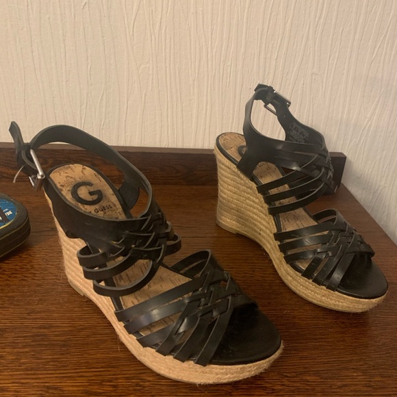 Guess Strappy Wedge Sandals - Picture 5 of 5